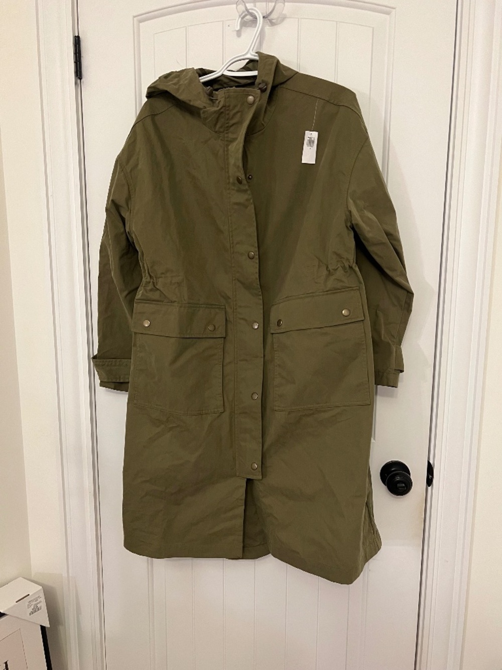 Old Navy Olive Green Hooded Parka Coat